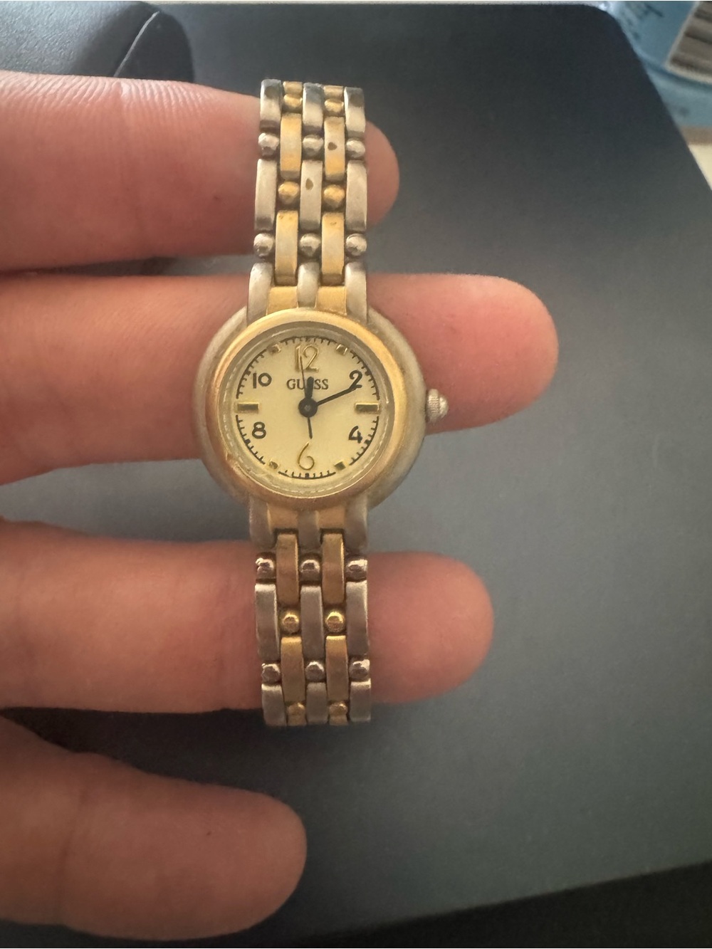 GUESS Two-Tone Gold and Silver Ladies Bracelet Watch